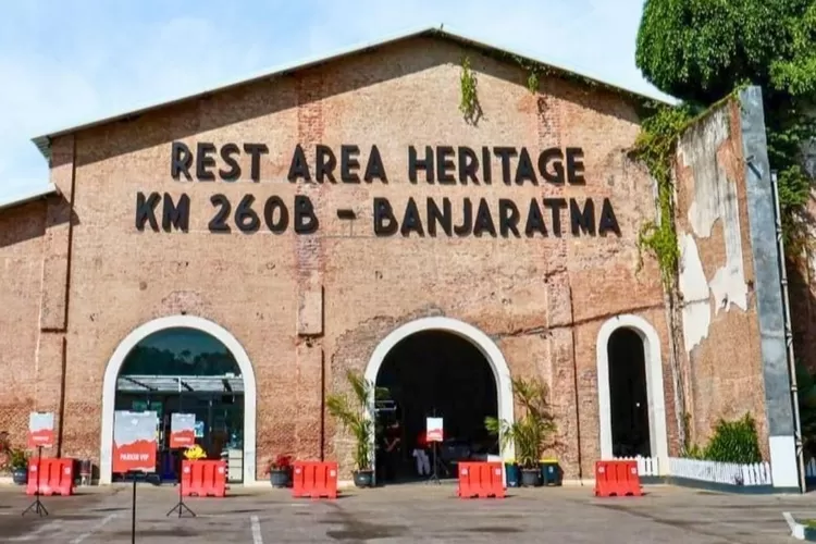 Bangunan  Rest Area KM 260B Banjaratma di Brebes, Jawa Tengah merupakan bangunan cagar budaya   (instagram kemenpupr)
