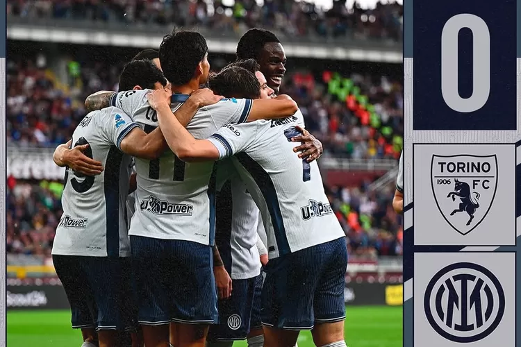 Selebrasi pemain Inter Milan setelah berhasil mengalahkan Torino 2-0, Senin 12 Mei 2025 (dok instagram @inter)
