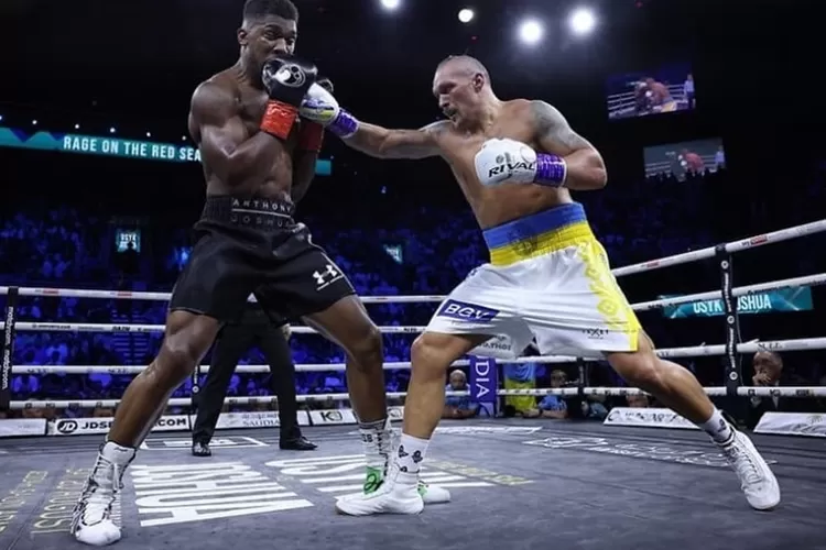 Oleksandr Usyk melawan Anthony Joshua II di Jeddah, Arab Saudi. (IG @usykaa)