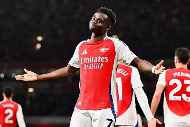Bintang muda Arsenal, Bukayo Saka (Ig @bukayosaka87)