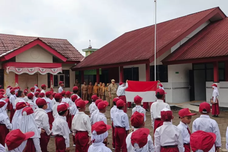 Ilustrasi upacara bendera