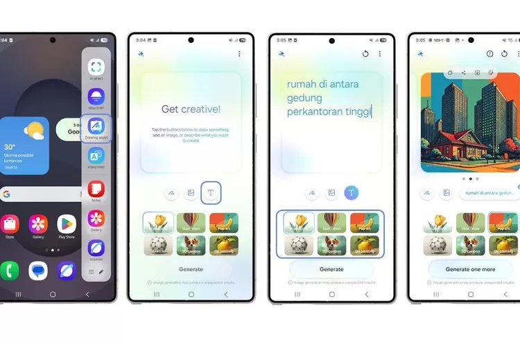 Fitur terbaru pada Galaxy S25 Series dengan antarmuka baru, bisa mengubah sketsa menjadi gambar dan semakin canggih!