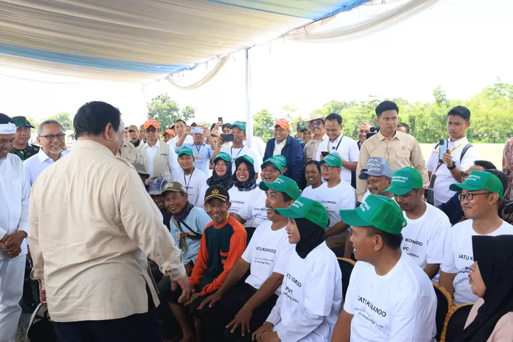 Prabowo ajak para Petani kerja lebih keras membawa Indonesia menuju lumbung pangan dunia