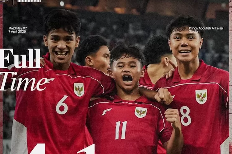 Indonesia menang 4-1 atas Yaman dalam laga Piala Asia U17. Kemenangan ini juga memastikan tiket ke Piala Dunia U17 2025. (Timnas Indonesia)