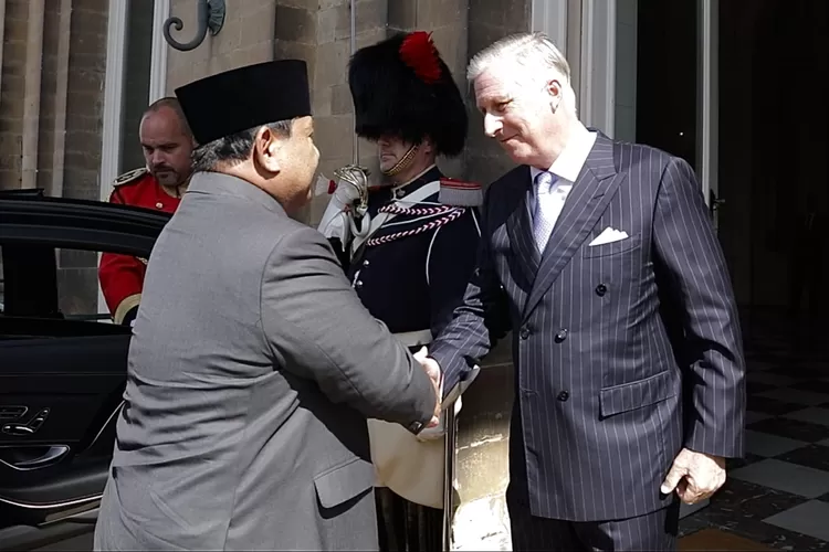 Di Istana Laeken Brussels, Presiden Prabowo Subianto Bertemu Dengan Raja Belgia Philippe Leopold Louis Marie