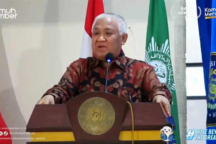 Prof Din Syamsuddin memberi kuliah umum di kampus Unmuh Jember bahas politik kebangsaan.