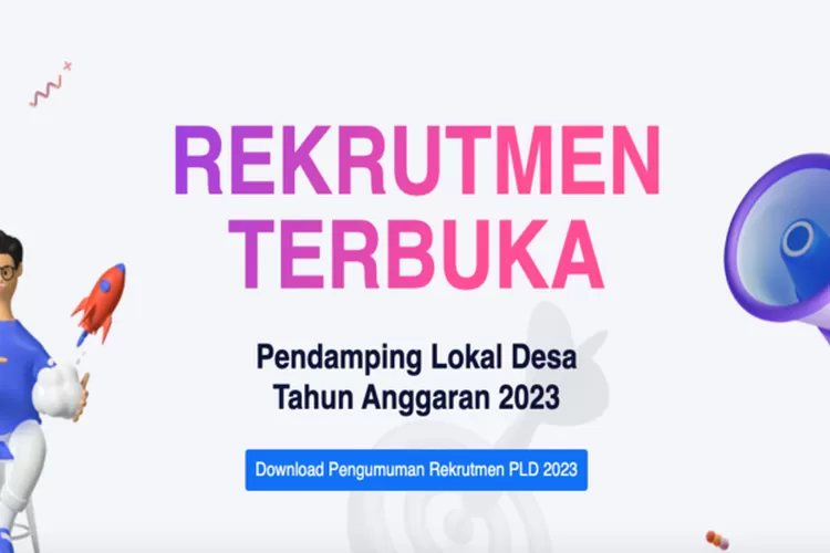 Rekrutmen Pendamping Lokal Desa, Akses Link Rekrutmenpld.kemendesa.go ...