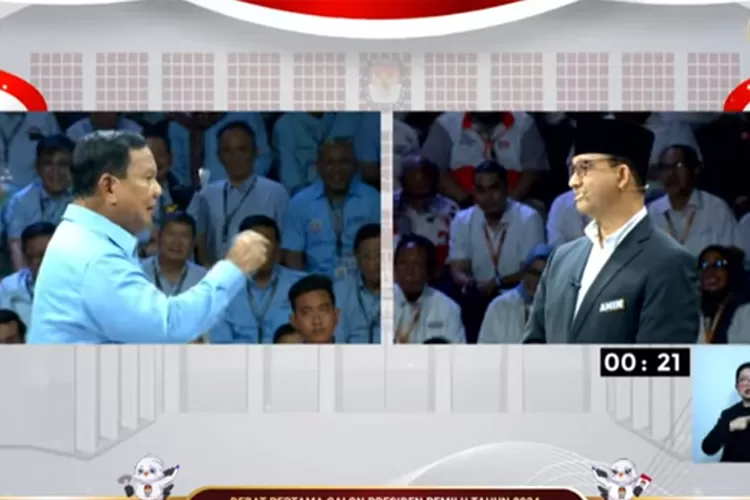 Reaksi Prabowo Di Debat Capres Perdana Usai Anies Singgung Penyalonan ...