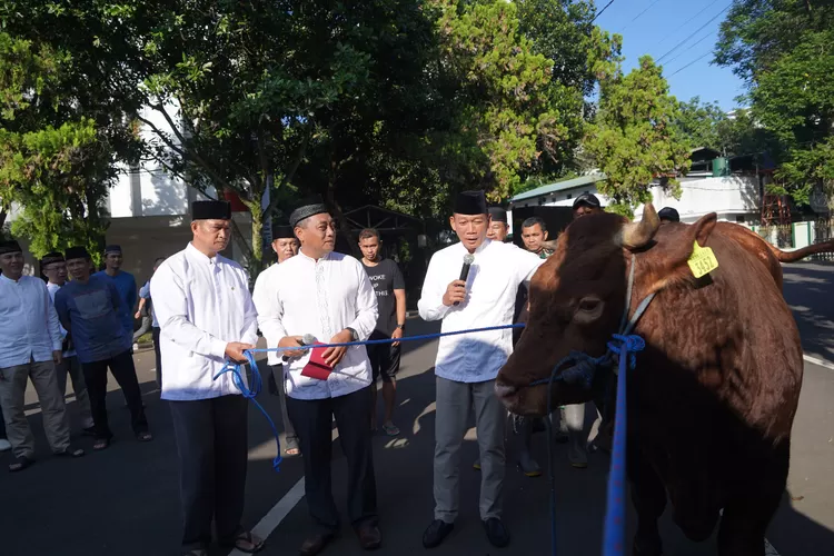 Momen Idul Adha 1445 H, Kodam III/Siliwangi Gelar Shalat Idul Adha dan Sembelih 9 Sapi serta 16 Kambing