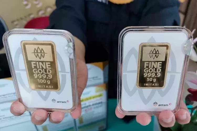 Ilustrasi Harga Emas Batangan PT Antam. (Foto/Istimewa/Eneng Reni Nuraisyah Jamil.)