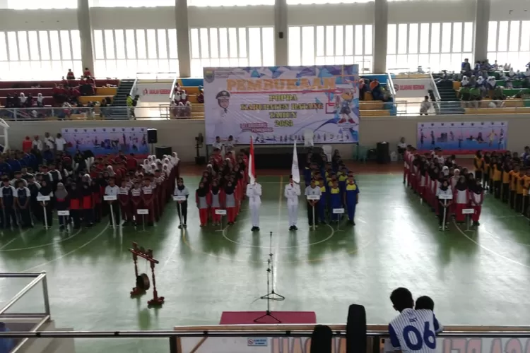 Pembukaan POPDA di GOR Indoor Abirawa Batang.  (Foto: Muslihun kontributor Batang)
