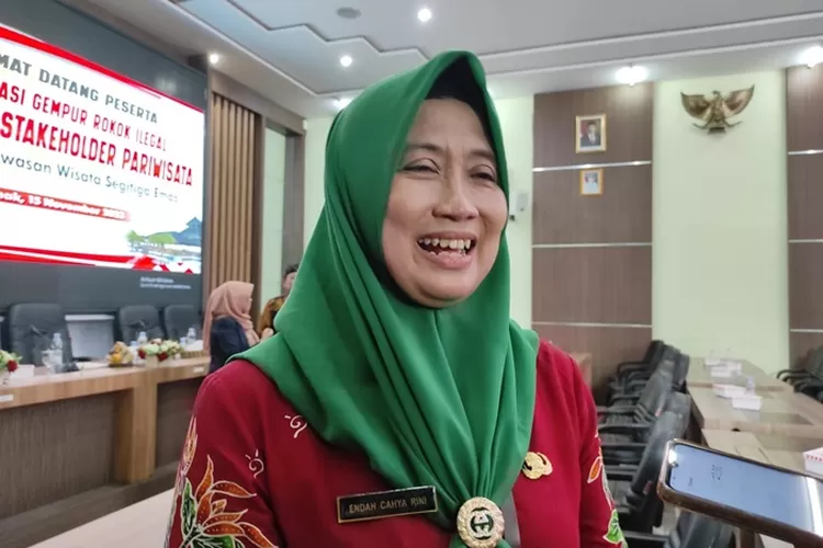 Plt Kepala Dinas Pariwisata Kabupaten Demak, Endah Cahyarini.  (Zaidi)