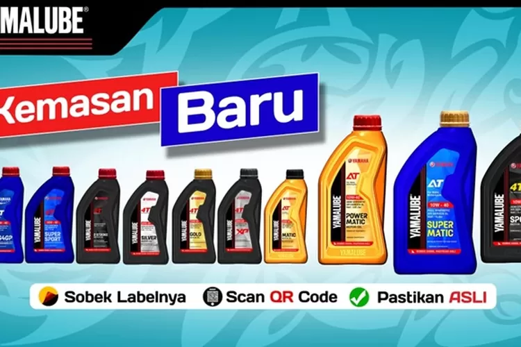  Oli Yamalube Tampil dengan Kemasan Lebih Futuristik