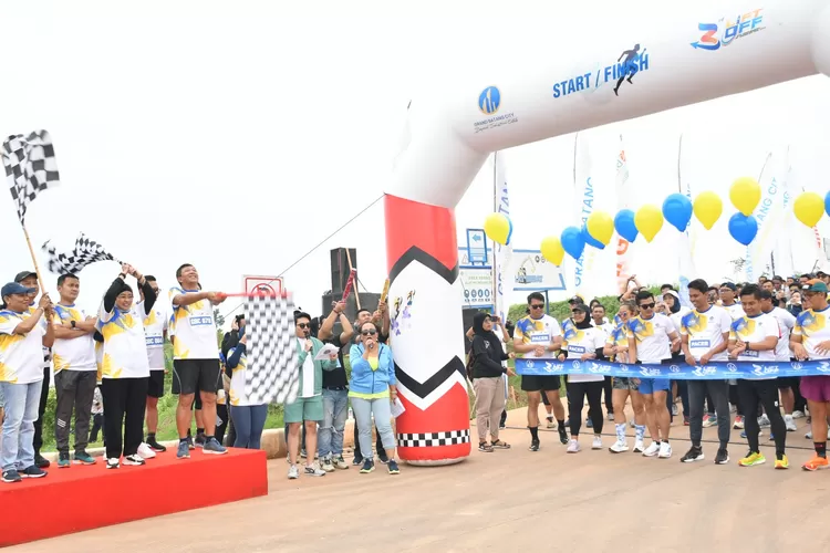  Fun Run yang diselenggarakan di Kantor Manajemen KIT Batang di Kabupaten Batang pada hari Minggu, 10 Desember 2023 dok/ KITB Batang