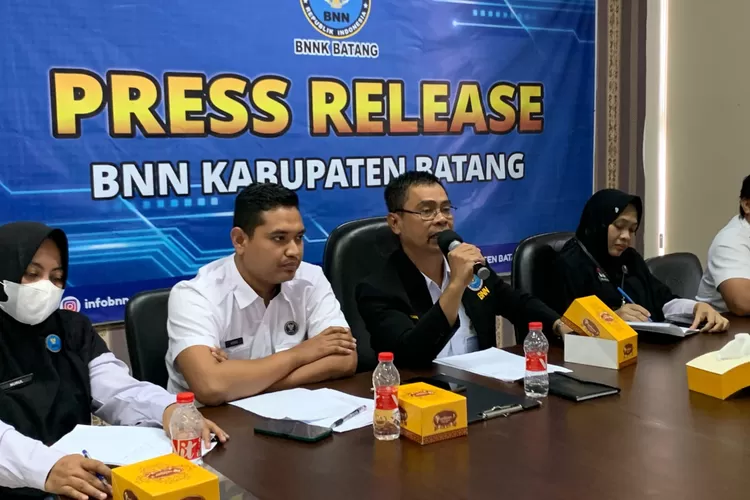  Konferensi pers BNN Kabupaten Batang