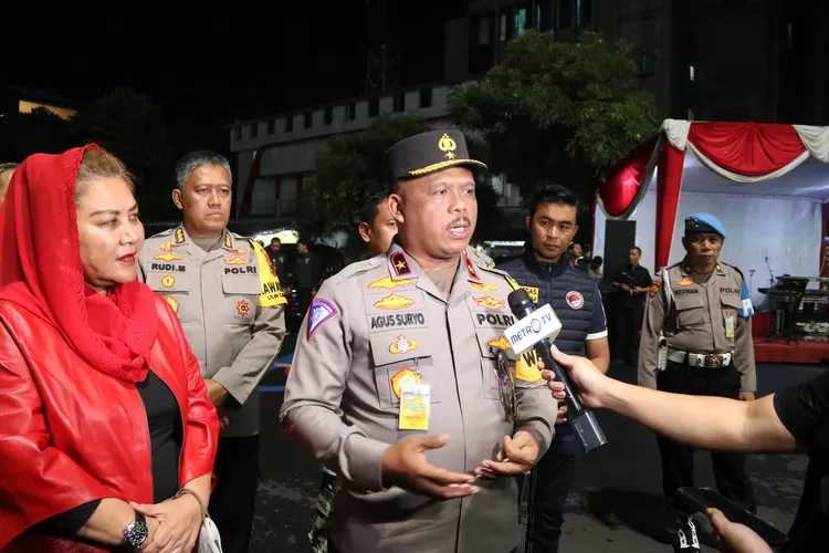 Wakapolda Jateng Brigjen Agus Suryono saat memaparkan persiapan menghadapi arus balik. (Dok. Polda Jateng)