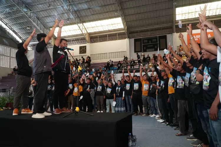 Deklarasi dukungan Arus Muda Aswaja. Arus Muda siap menangkan Ganjar-Mahfud.  ((Arus Muda Aswaja))