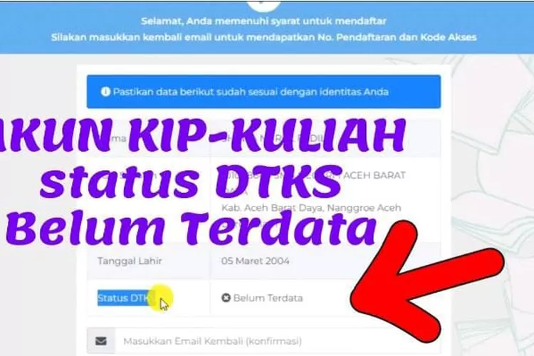 Daftar KIP Kuliah 2024 SNBP Tapi Non Aktif DTKS Kemensos/ Youtube Hendra Wahyuni