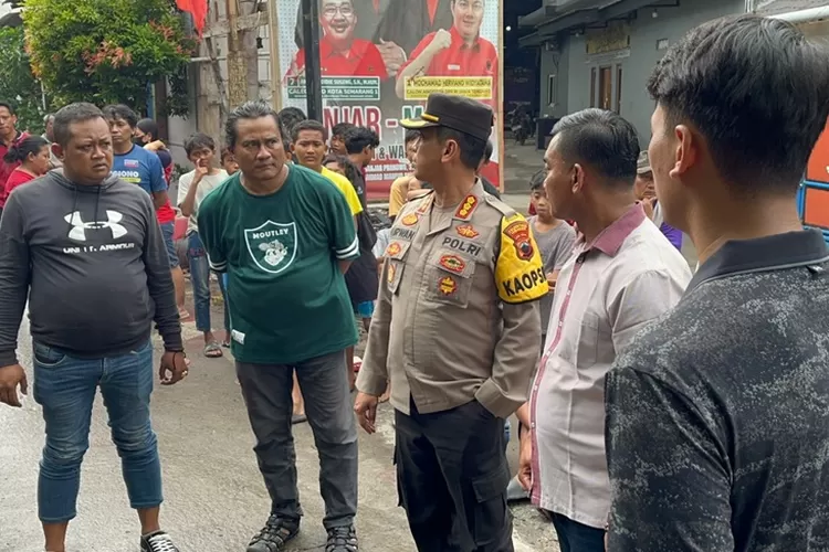 Kapolrestabes Semarang Kombes Irwan Anwar saat mendatangi TKP tawuran di Bandarharjo.  (Polrestabes)