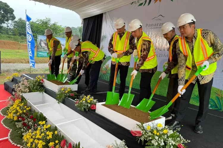 Prosesi Groundbreaking Panarama Residential Resort Tuntang, Jumat 23 Januari 2024. (arri widiarto)