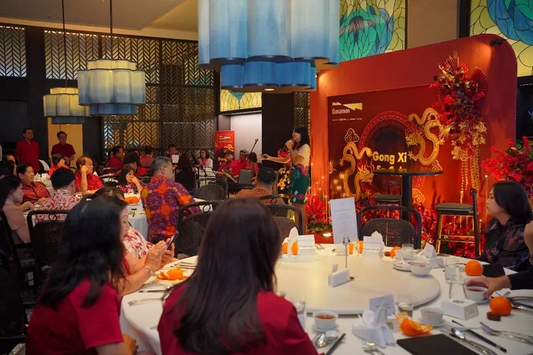Danamon Chinese New Year 2024 Gathering digelar di Resto Kim Tiak Padma Hotel, Semarang. (dok Bank Danamon.)