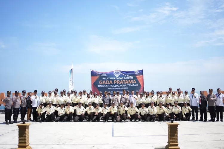 Pembukaan pelatihan satpam tingkat dasar gada pratama tahap I tahun 2024 di PIK.  (Edi Prayitno / kontributor Kendal)