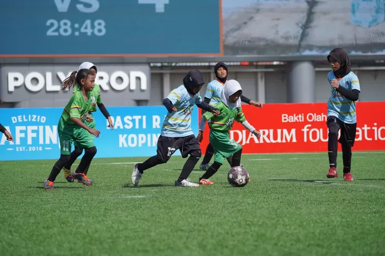 Partai final MilkLife Soccer Challenge &ndash; Kudus Series 1 2024di Supersoccer Arena, Kudus, Jawa Tengah, Minggu 3 Maret 2024. (dok MilkLife Soccer Challenge.)