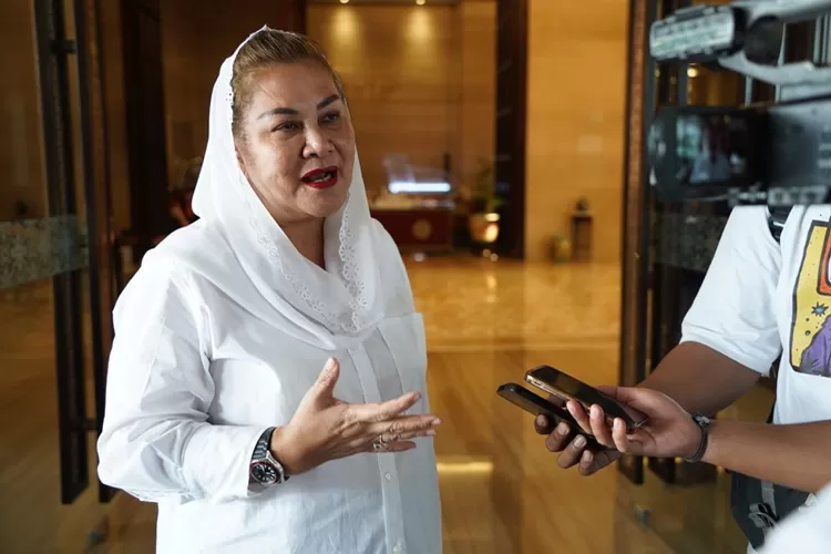 Wali Kota Semarang Hevearita Gunaryanti Rahayu saat ditemui di Hotel Tentrem. Mbak Ita sedang mewaspadai harga bahan pokok yang tidak stabil yang membuat inflasi.  (Humas Pemkot)