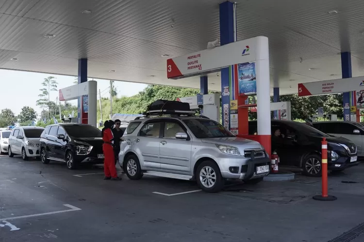 Salah salah satu SPBU di rual tol Jateng. (dok Pertamina Patra Niaga Jateng.)