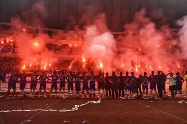 Panser Biru boikot tak hadiri pertandingan PSIS Semarang vs Rans Nusantara.  (Ayosemarang.com/ Audrian Firhannusa)