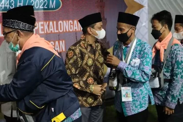 Pelepasan jemaah haji di Kota Pekalongan tahun 2023. (dok)