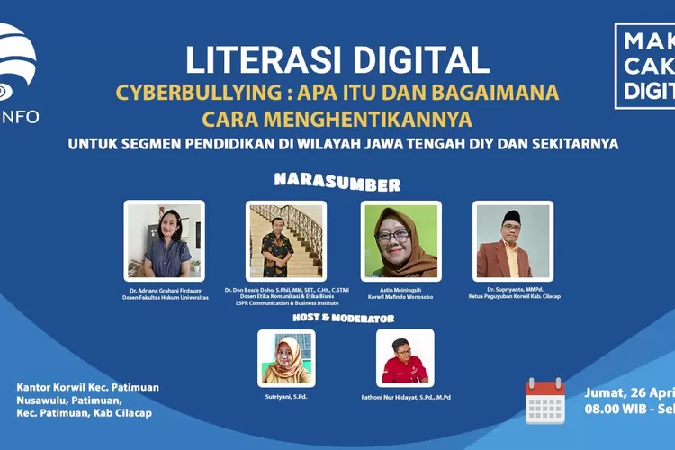 Kementerian Komunikasi dan Informatika (Kemenkominfo) mengadakan agenda Literasi Digital Nobar dengan mengambil tema " Stop Cyberbullying ". (dok Kominfo.)
