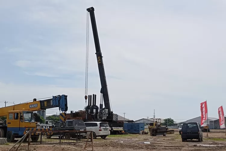 Lokasi pabrik sepeda dan motor listrik PT Roda Pasifik Mandiri 4.5 hektare di Semarang. (arri widiarto)