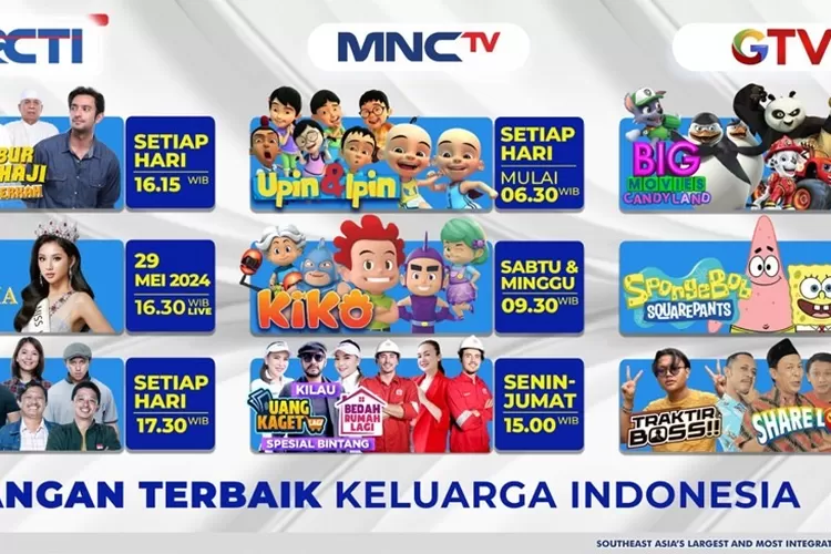 Sederet Program Pilihan Teroke telah disiapkan untuk menghibur seluruh keluarga.. (dok)