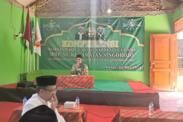 Konferensi MWC NU Kecamatan Singorojo di Madrasah Diniyah Talmiyah Ula NU 19 Al Islah, Minggu 5 Mei2024.  (Edi prayitno/kontributor Kendal)