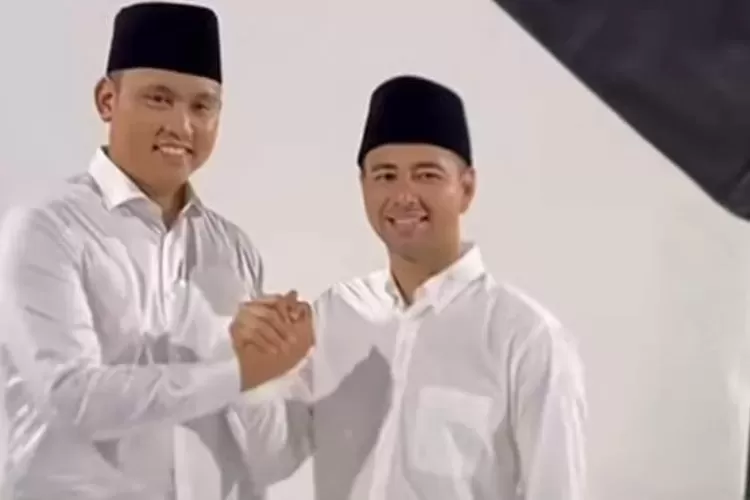 Foto Bupati Kendal Dico Ganinduto dan Raffi Ahmad yang viral di sosial media. (LambeTurah)