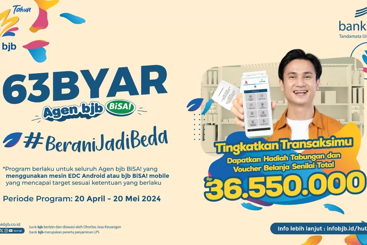Optimalkan Transaksi Agen bjb BiSA!, bank bjb Siapkan Cashback Tabungan dan Voucher Belanja Hingga Jutaan Rupiah