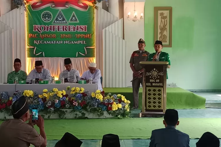 Ali As'ad, resmi terpilih sebagai Ketu PAC GP Ansor Kecamatan Ngampel siap susun program kerja.  (edi prayitno/kontributor kendal)