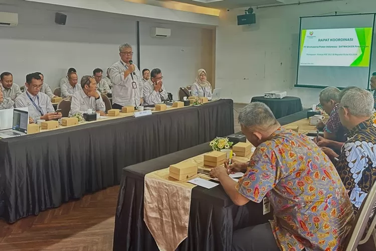 Rapat koordinasi yang diadakan PT BPI, Satwasker Wilayah Pekalongan.  (Muslihun/Kontributor Batang)