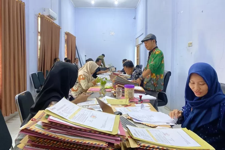  Proses seleksi pendaftaran PKD di Bawaslu Kabupaten Batang.  (Muslihun/kontributor Batang)