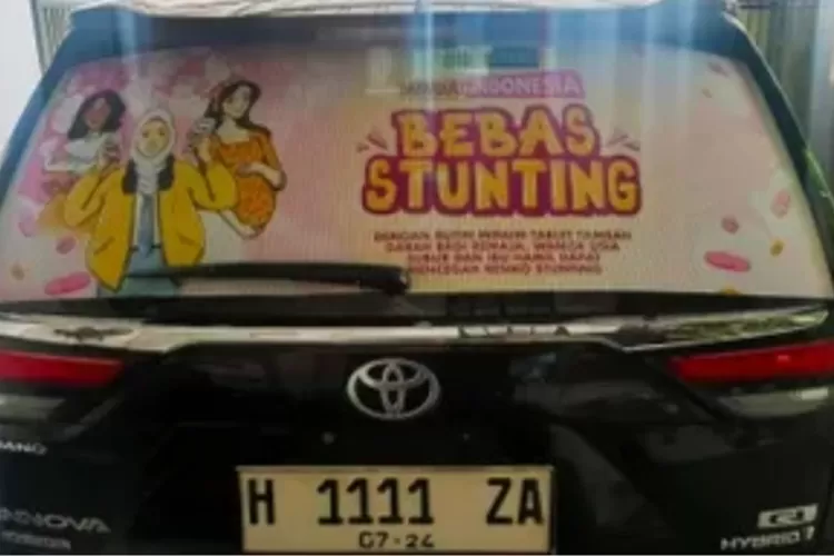 Semua mobil dinas Pemkot bakal ditempeli sosialisasi anti stunting.  (Humas Pemkot)
