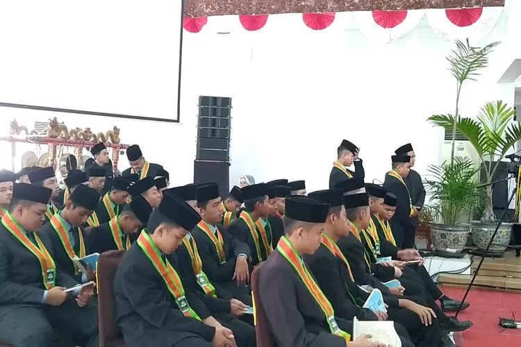 Pelepasan SMP dan SMK Sabilurrasyad di Pendopo Kabupaten Kendal.  (edi prayitno/kontributor kendal)