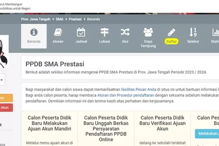 Cara Menghitung Nilai Rata Rata Daftar PPDB Jateng 2024 SMA SMK Jalur Prestasi (ppdb.jatengprov.go.id)