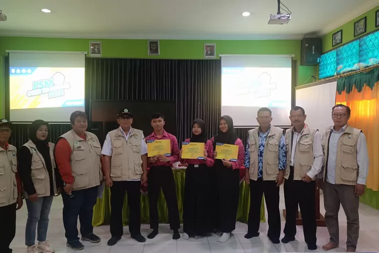 PSM Goes To School di SMA Negeri 1 Kaliwungu kerjasama Dinas Sosial dan Pekerja Sosial Masyarakat.  (edi prayitno/kontributor kendal)