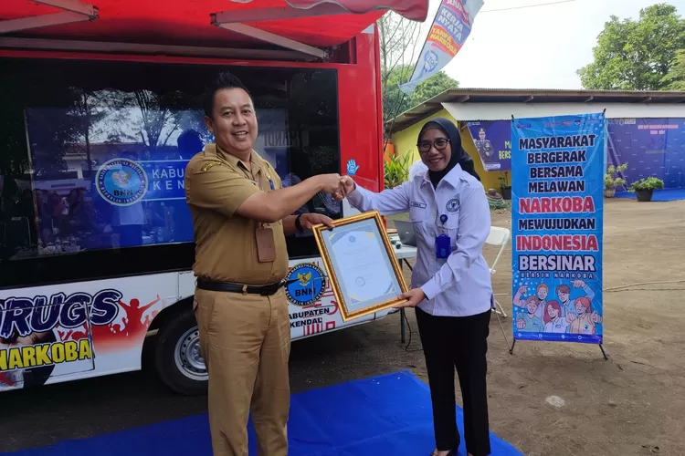 BNN Kendal dan Dinas Pemuda Olahraga dan Pariwisata Kendal bersinergi cegah penyalahgunaan narkoba.  (edi prayitno/kontributor kendal)