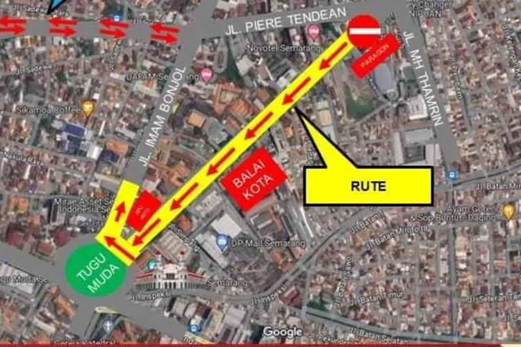 Jalan Pemuda akan dialihkan untuk persiapan HUT Bhayangkara.  (Humas Pemkot)