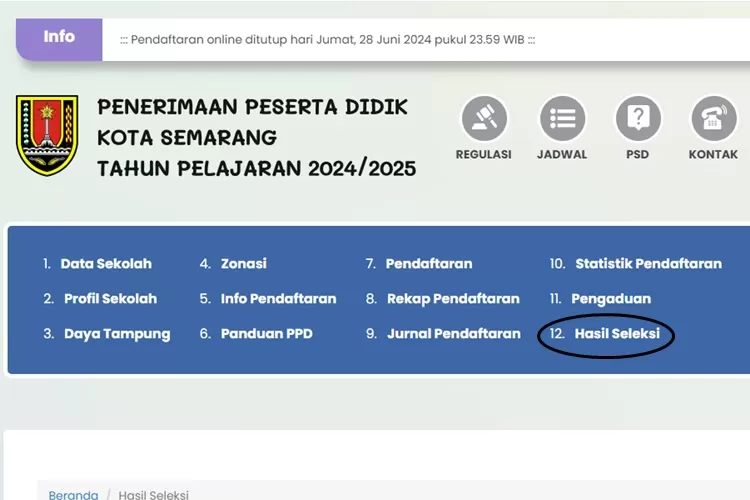 Link Cek Pengumuman Hasil Seleksi PPDB SMP Kota Semarang 2024 (ppd.semarangkota.go.id)