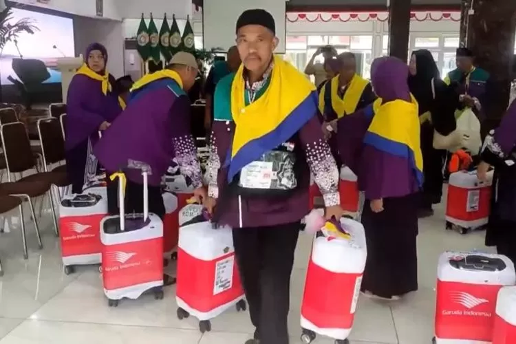 Jamaah haji asal Kendal tiba di Pendopo Bahurekso Kendal Kamis 4 Juli 2024. &nbsp; (edi prayitno/ kontributor kendal)