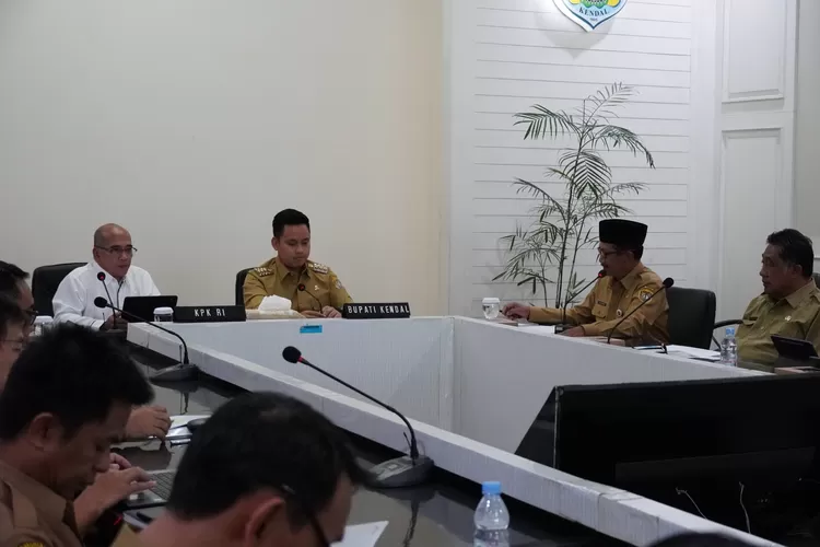 Koordinasi pencegahan korupsi di ruang Ngesthi Widhi Komplek Setda Kendal.  (edi prayitno/kontributor Kendal)