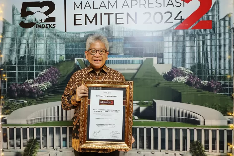 bank bjb masuk sebagai emiten dengan kinerja positif dalam Indeks TEMPO-IDNFinancials 52. 